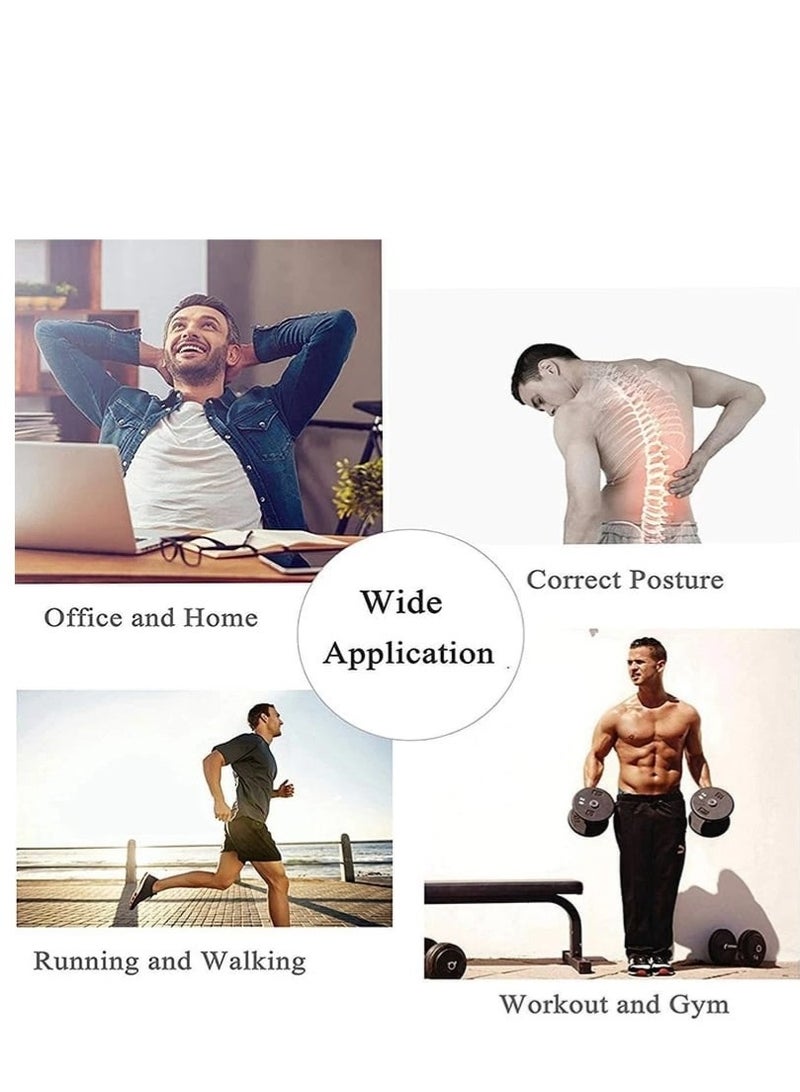 Men's slimming corset to conceal gynecomastia, posture support corset to tighten and shape the abdomen and chest, white, 2 pieces - Image 3